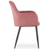 komplet 2 różowych krzeseł tapicerowanych waris