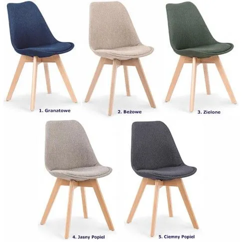 Zdjęcie szare krzesło drewniane inspirowane Eames Malibex | Edinos.pl