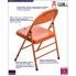 Fotografia Krzesło Ledox - pomarańczowe z kategorii Krzesła metalowe do kuchni