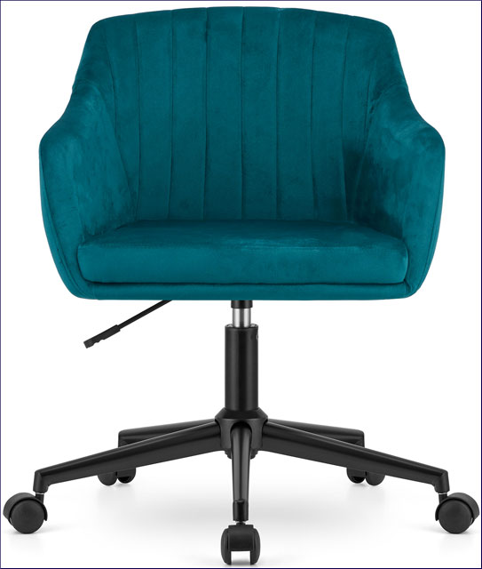 Welurowe krzesło biurowe obrotowe Brasi