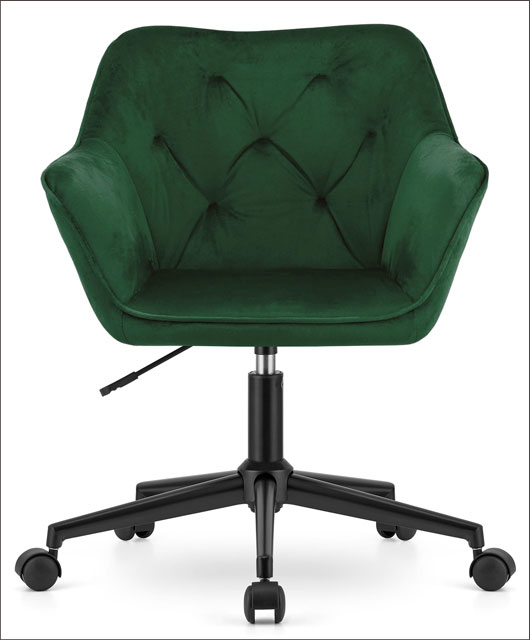 Aksamitny fotel biurowy obrotowy Honja