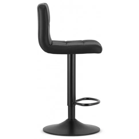 czarny hoker barowy z podnóżkiem fazi 3x