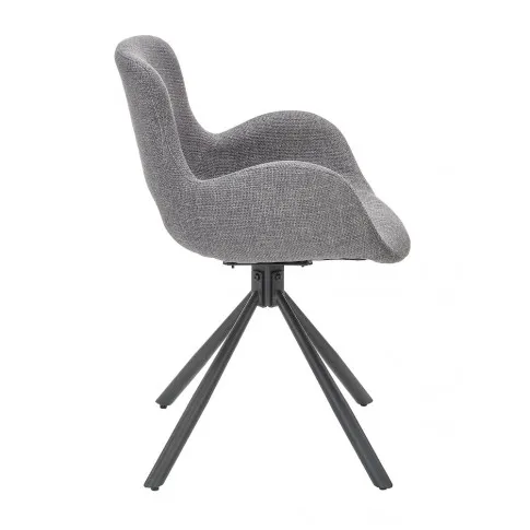 Szare krzesło do salonu Lorkan