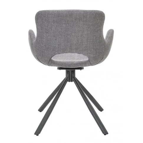 Szare krzesło w stylu nowoczesnym Lorkan