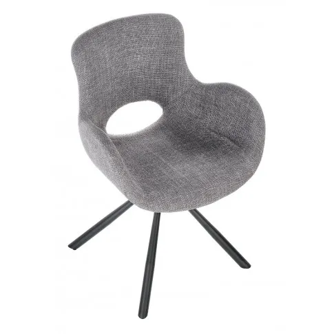 Szare metalowe krzesło Lorkan