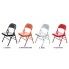Zdjęcie krzesło Ledox białe z metalu - sklep Edinos.pl