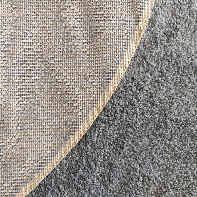 Okrągły dywan shaggy w odcieniach szarości Valto