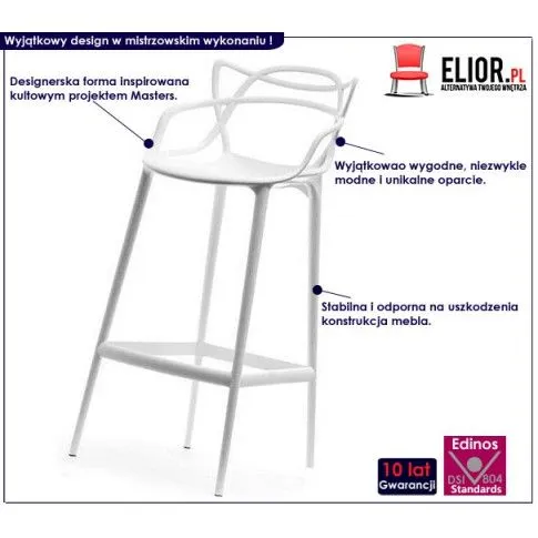 Fotografia Hoker industrialny Sendi 94 - biały z kategorii Hokery