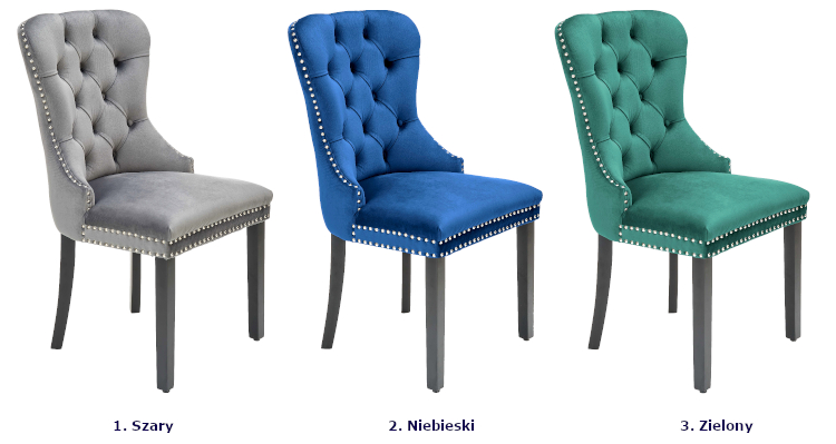 Produkt Zielone tapicerowane krzesło - Erega - zdjęcie numer 2