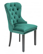 Zielone tapicerowane krzesło - Erega w sklepie Edinos.pl