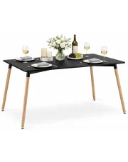Czarny stół prostokątny - Aliew w sklepie Edinos.pl