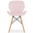 różowe krzesło welurowe do salonu kuchni zeno 4s 4szt