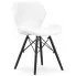 Zestaw 4 szt białych tapicerowanych krzeseł kuchennych - Zeno 5S