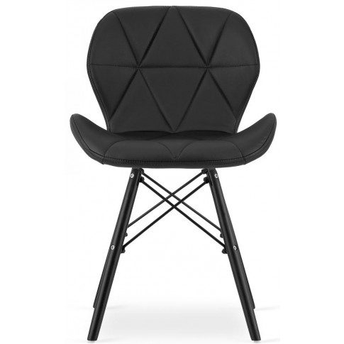 4 czarne nowoczesne drewniane tapicerowane krzesla zeno 5s