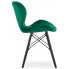 4 zielone welurowe krzesła tapicerowane do jadalni zeno 6s