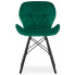 zielone welurowe krzesła do jadaln zeno 6s