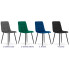 kolory kompletu 4szt welurowych krzeseł kuchennych fabiola