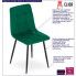 infografika zestawu 4 szt eleganckich krzeseł kuchennych fabiola zielonych