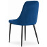 4x welurowe niebieskie krzesło jadalnia rodos