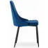 zestaw 4 szt kobaltowych krzeseł salon jadalnia gabinet rodos