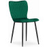 4x zielone aksamitne krzesło do salonu jadalni biura keira