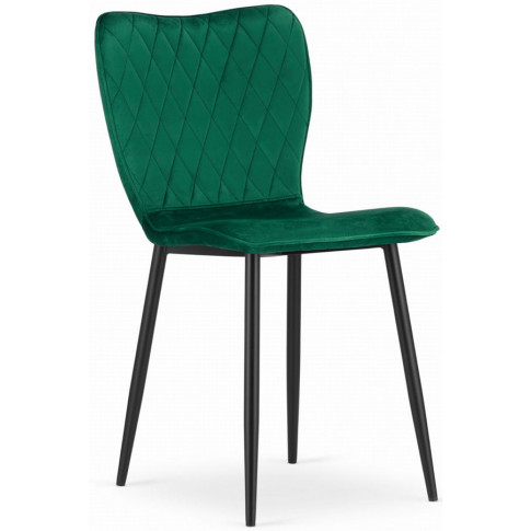 4x zielone aksamitne krzesło do salonu jadalni biura keira