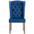 niebieskie krzesło welurowe tapicerowane oksana