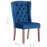 welurowe aksamitne krzesło do jadalni niebieskie pikowane oksana wymiary