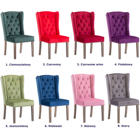 Kolory krzesła z kołatką oksana
