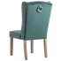 zielone eleganckie krzesło tapicerowane z kolatka oksana