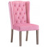 Różowe krzesło welurowe do jadalni glamour - Oksana