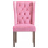 różowe welurowe krzesło tapicerowane do jadalni z kolatka oksana