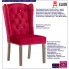 Infografika aksamitnego krzesła z kołatką oksana czerwone wino