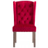 stylowe krzesło do jadalni z kołatką aksamit czerwone wino oksana