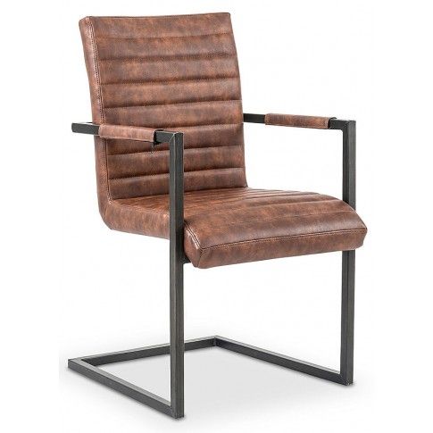 Zdjęcie produktu Krzesło industrialne Dimon - brązowe.