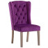 fioletowe tapicerowane krzesło ludwik z kolatka oksana kolor fioletowy