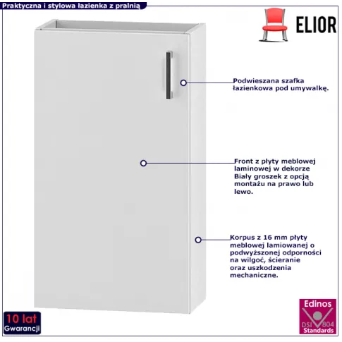 Biała szafka podwieszana pod umywalkę Ariana 12X