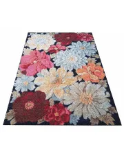 Kolorowy dywan z motywem kwiatów - Holdi