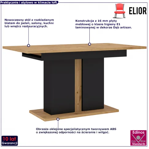 Stół do jadalni salonu Imatra 12X