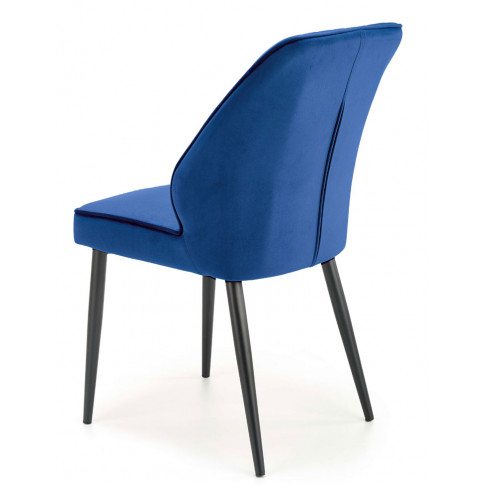 Nowoczesne niebieskie krzesło tapicerowane Arsin