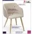 Fotografia Krzesło tapicerowane Mervex - beżowe z kategorii Salon