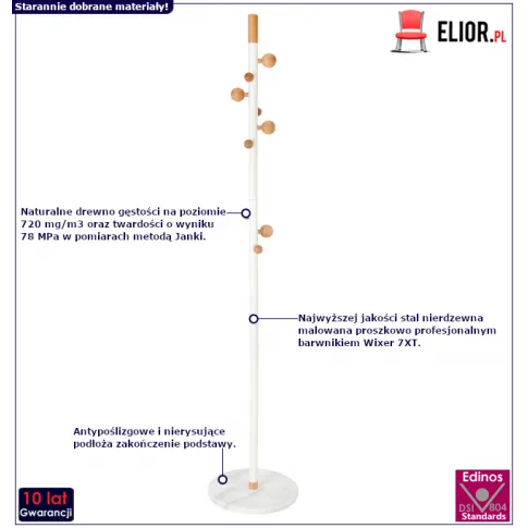 Metalowy wieszak Anselm