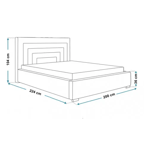Wymiary łóżka 180x200 Vanger