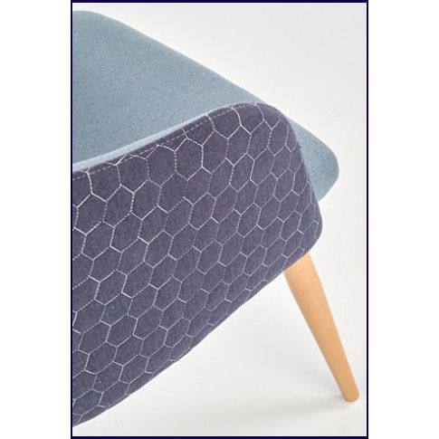 Zdjęcie niebieskie krzesło tapicerowane Limer - sklep Edinos.pl