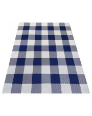 Sznurkowy dywan w kratę - Pakos 6X