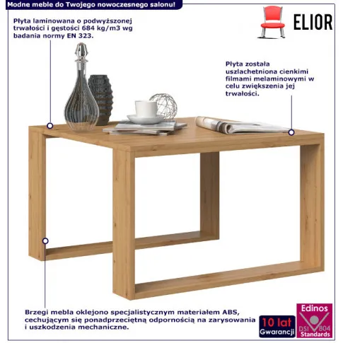 Infografika stolika kawowego artisan juwis 3x