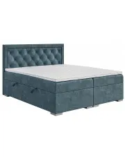 Podwójne łóżko łóżko boxspring 180x200 Flores - 32 kolory w sklepie Edinos.pl