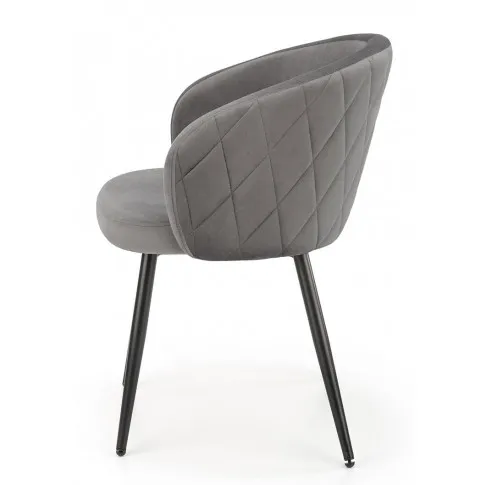 Pikowane krzesło welurowe Vente