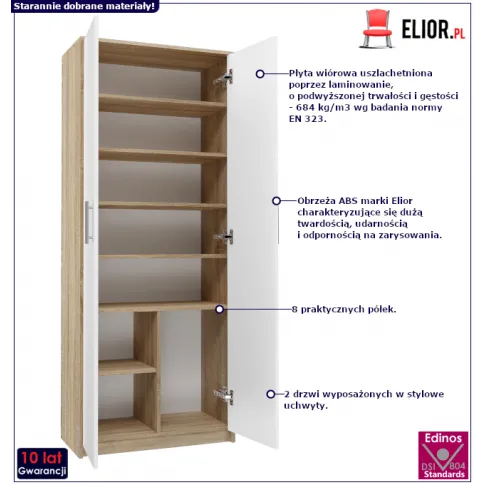 Zamykany nowoczesny regał Hoger