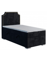 Jednoosobowe łóżko boxspring 90x200 Lenox - 58 kolorów
